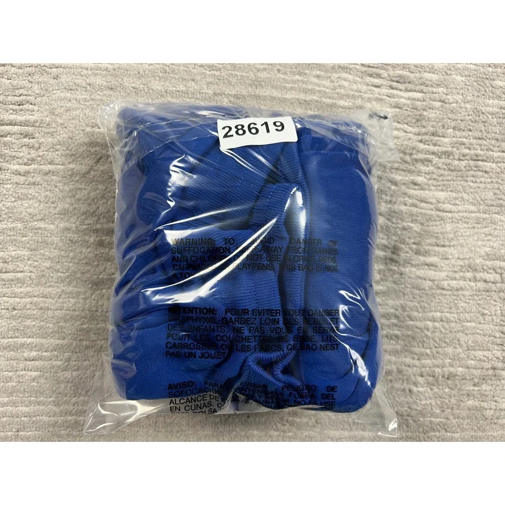 Galaxy by Harvic Jogger Pants Men Medium Royal Blue Fleece Sweatpants Drawstring